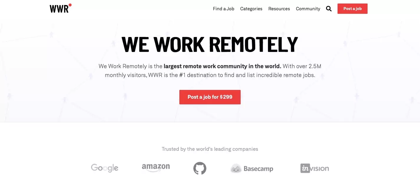 Weworkremotely is among the best freelancing sites