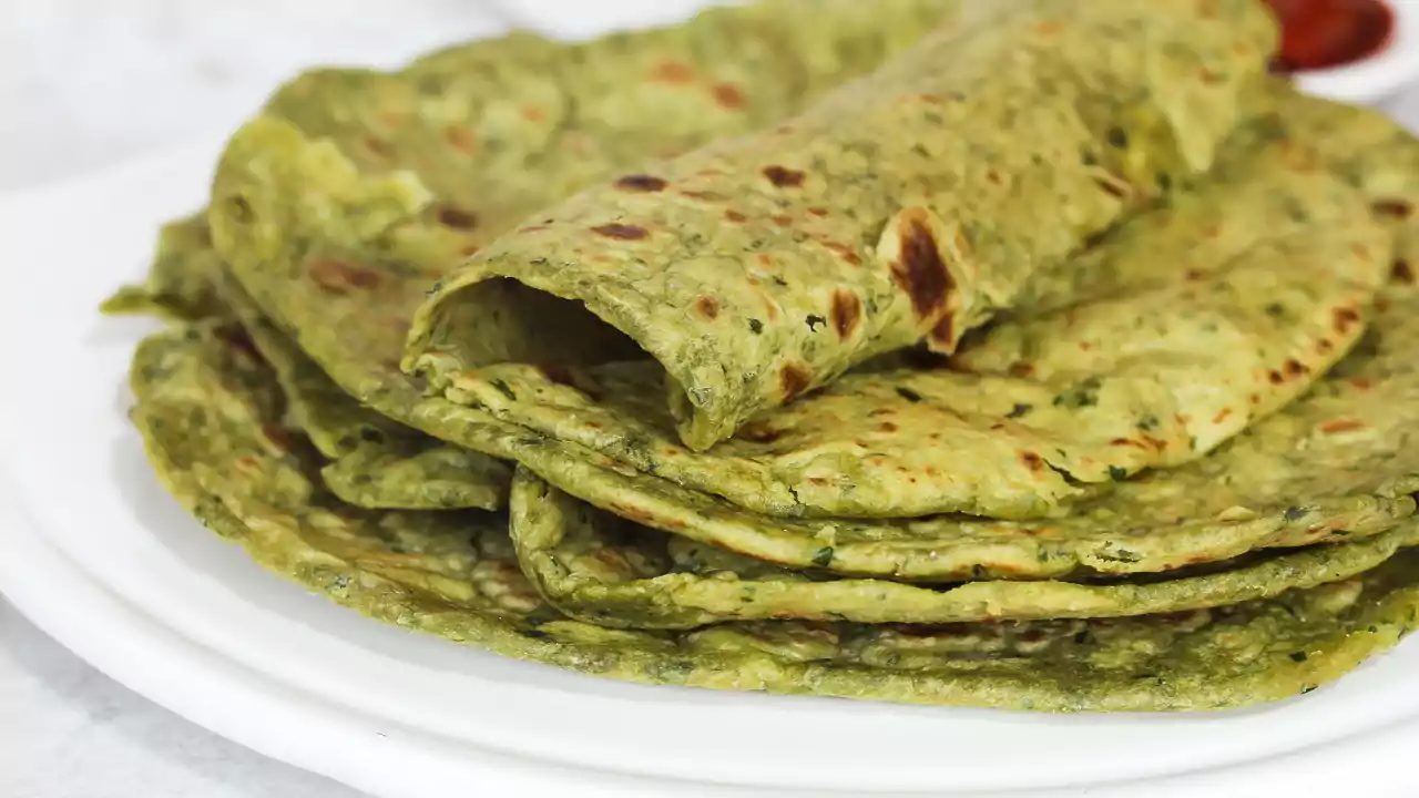 Paneer Peas Protein Paratha